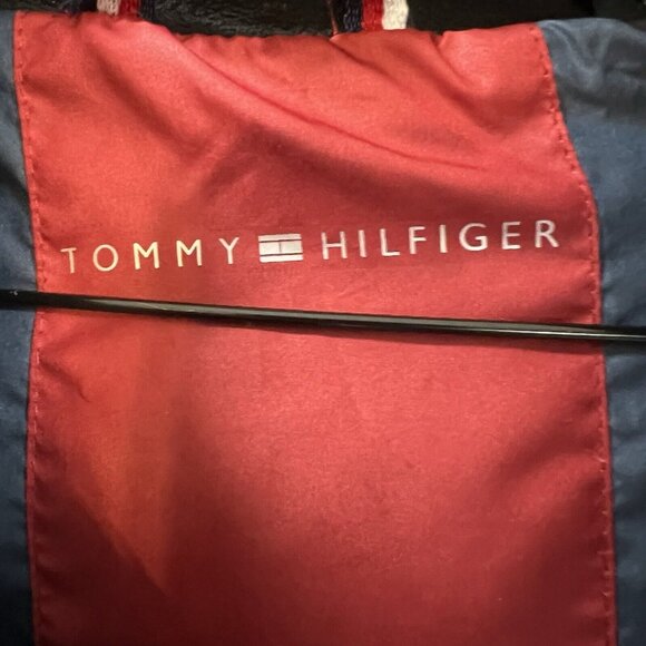 Tommy Hilfiger Puffer Jacket Men Size Large Pockets Outdoor - Picture 5 of 16